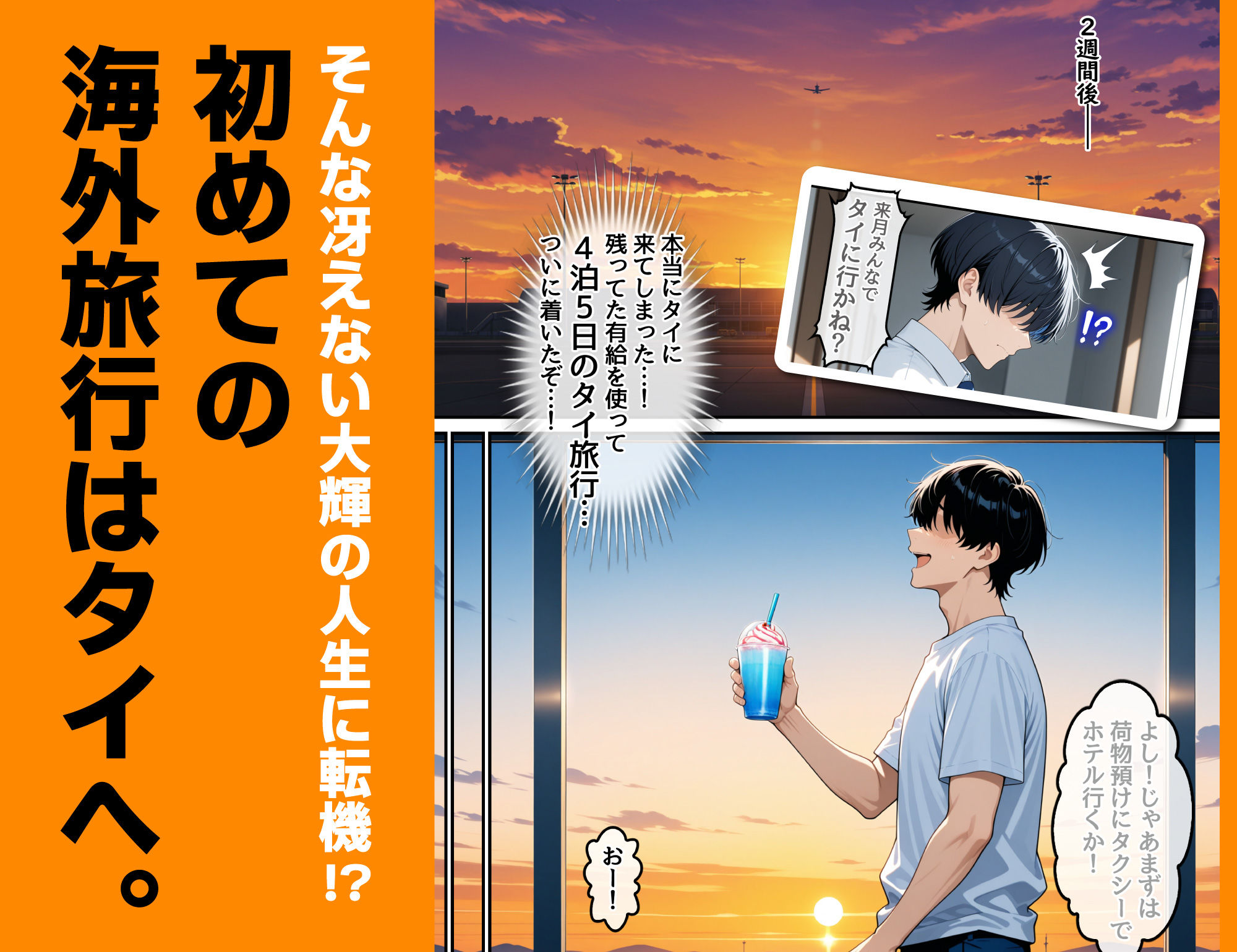 童貞の俺が海外旅行先で出会った褐色美女と国際結婚して子作りしまくる話1【ハレノヒ】