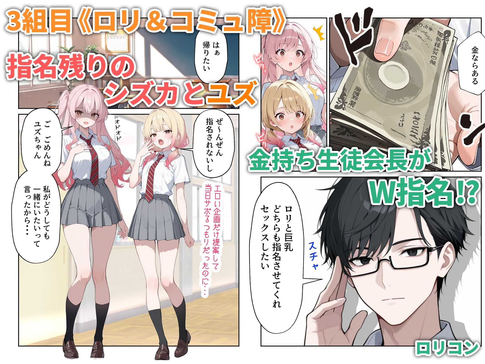 文化祭えっち JKの個室マッサージ喫茶で裏オプ甘々SEX（はーと）【だぶるクリっく】