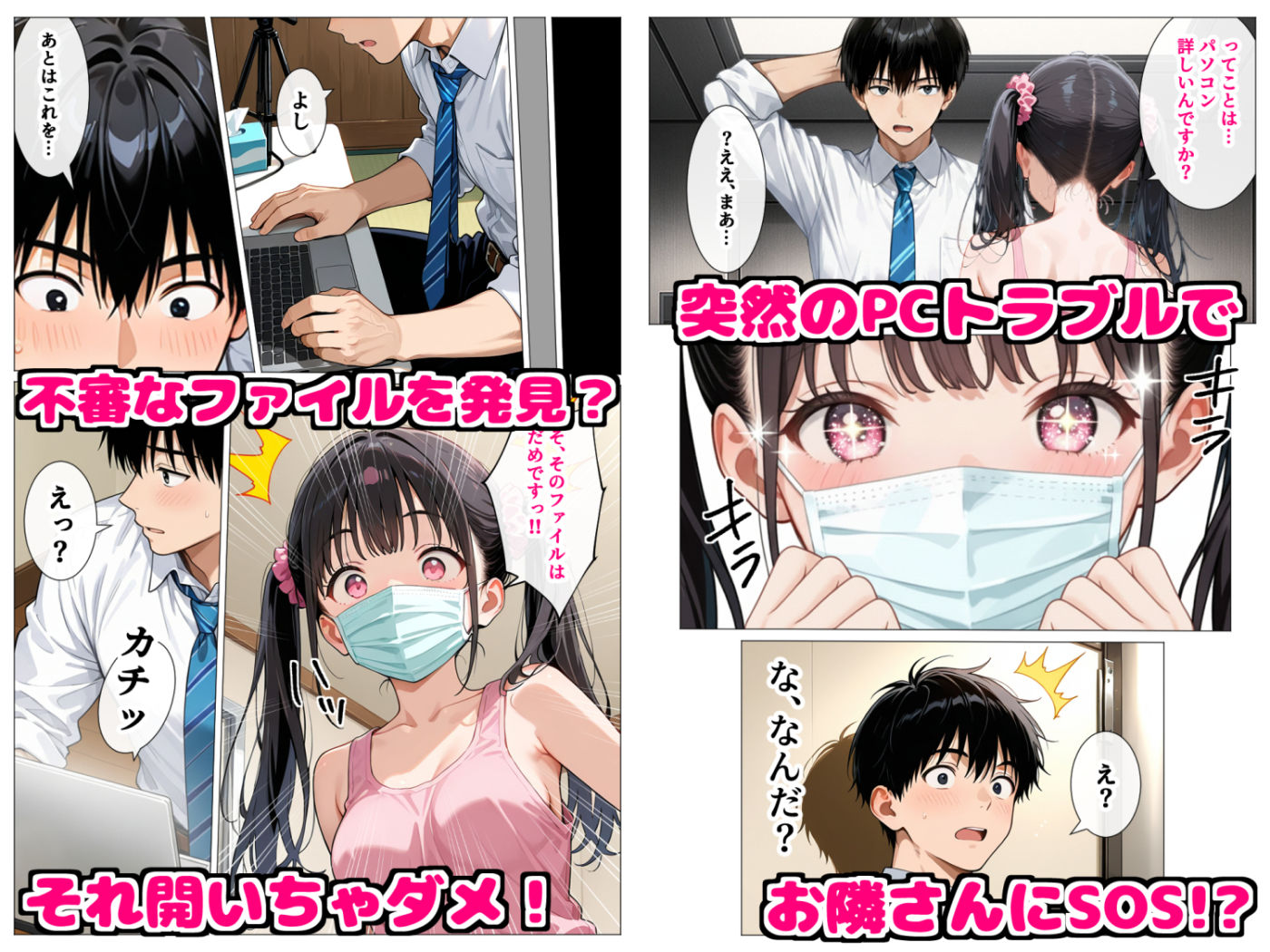 いつもノーブラのエチエチなお隣さんが実はセクシーなエロ配信者だった件【デリカリカ】