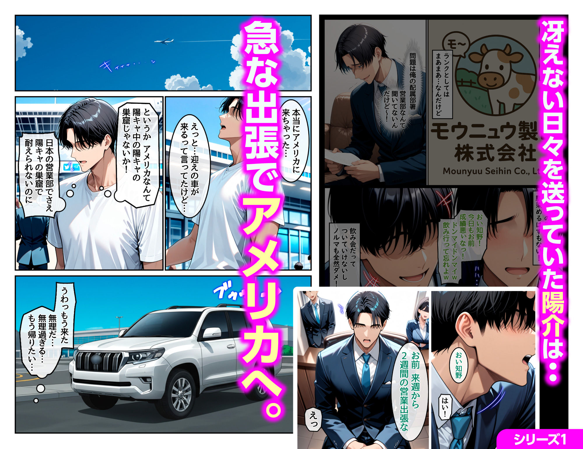 【総集編】ホームステイ先の爆乳ブロンド美女に雌牛コスで誘惑されてイチャラブ種付け生活【ハレノヒ】の無料抜きポイント画像