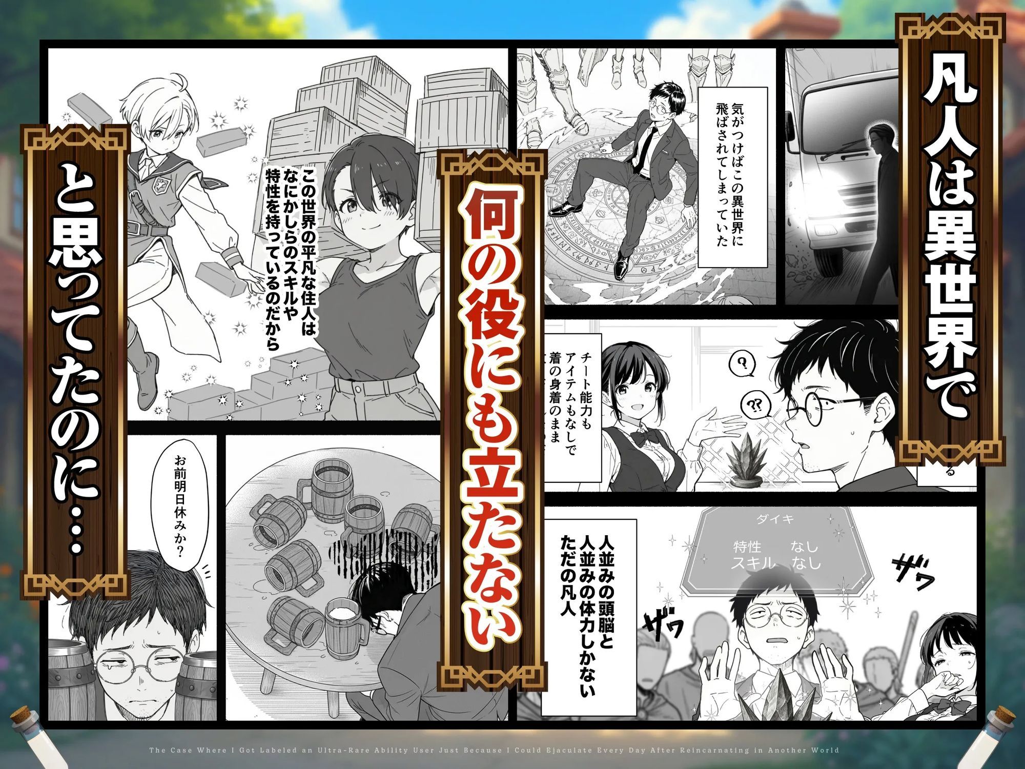 異世界転生したら毎日射精できるというだけで激レア能力者認定された件【COMICアイル】の無料抜きポイント画像