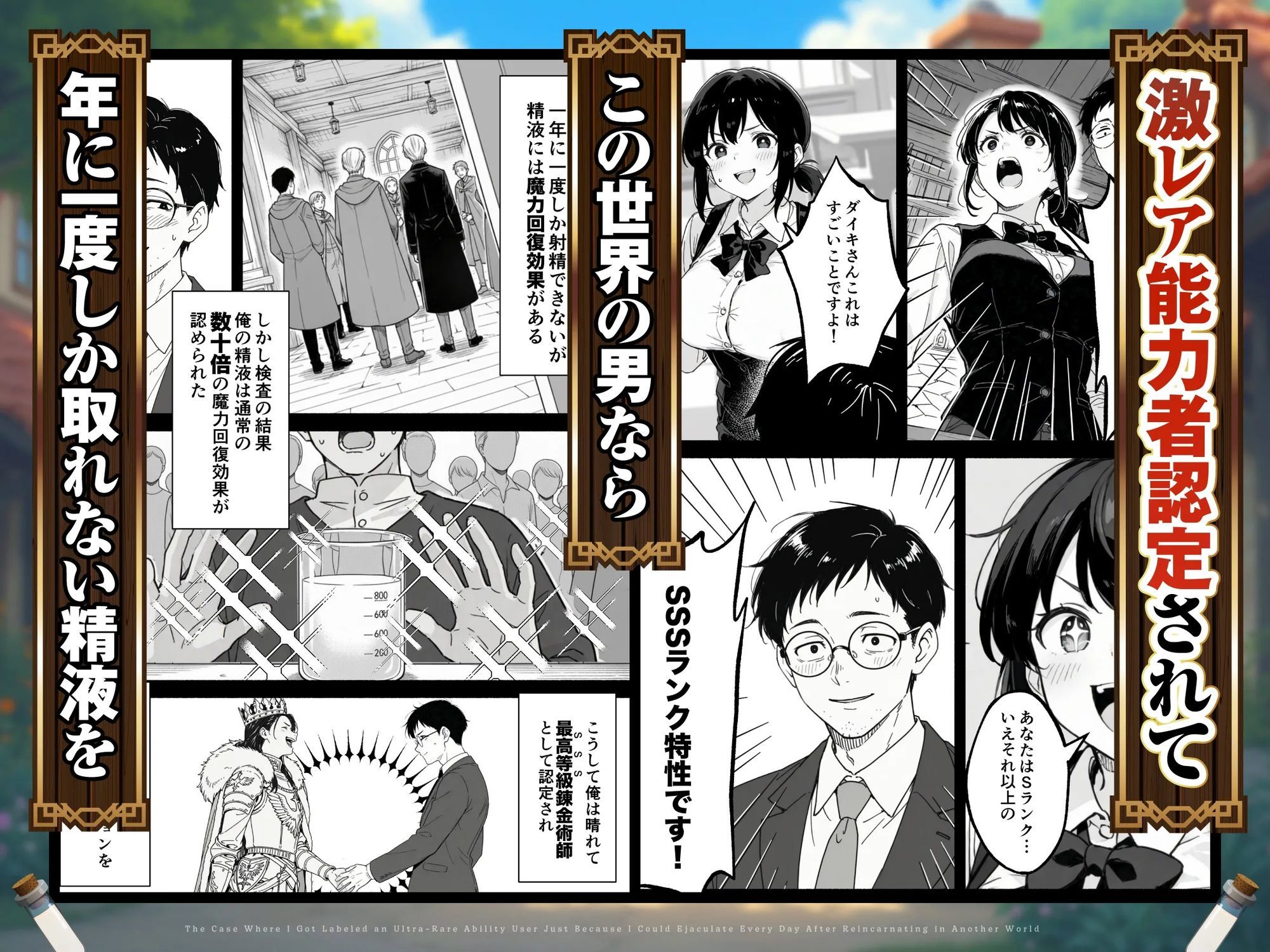 異世界転生したら毎日射精できるというだけで激レア能力者認定された件【COMICアイル】