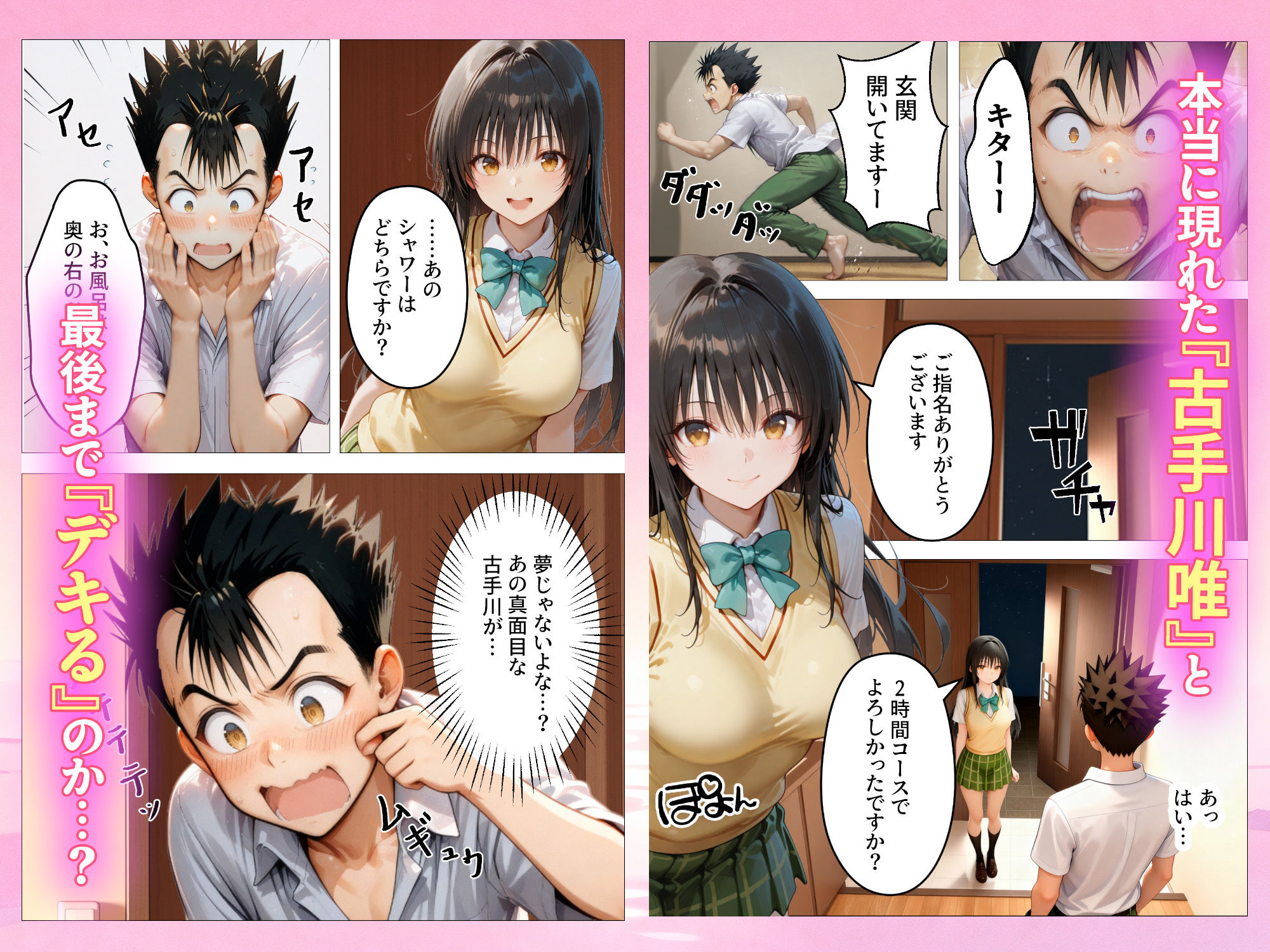 本番あり！？デリヘルノートでとらぶるハーレムをNN強奪してみた 古○川唯 西○寺春菜 籾岡里○【AI魔法おじさん】