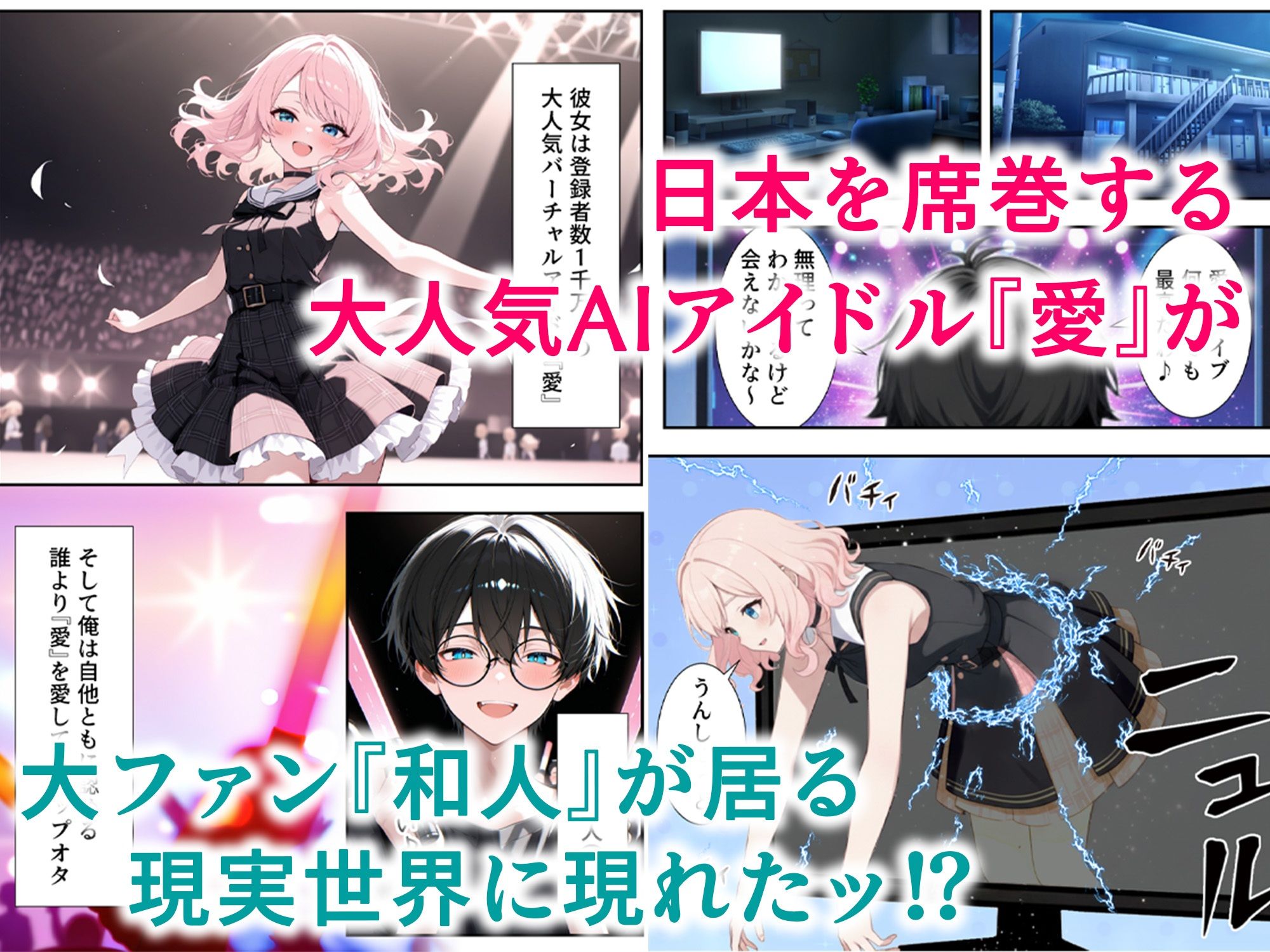画面の向こうから推しが来た！失踪したAIアイドルとの甘とろ生活【だぶるクリっく】の無料抜きポイント画像