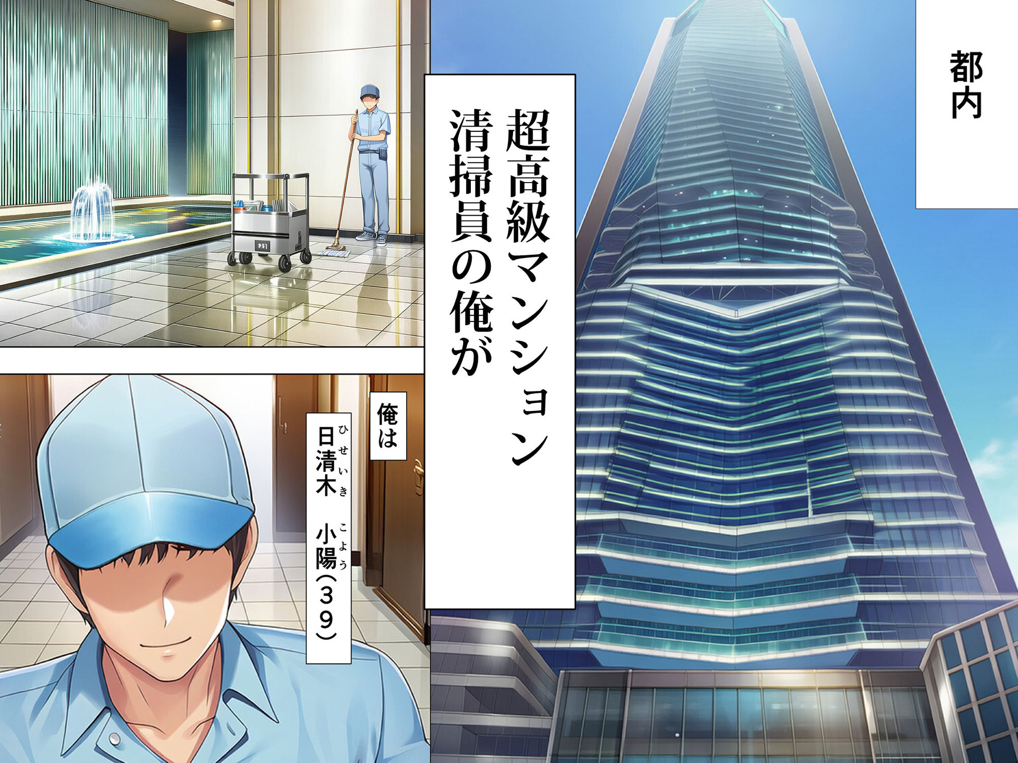 超高級マンション清掃員の俺、仕事ついでにハイスペ美人居住者たちの愚痴を聞いていたら完全合意の中出しハーレム生活を送ってしまう【夜あくび小隊】の無料抜きポイント画像