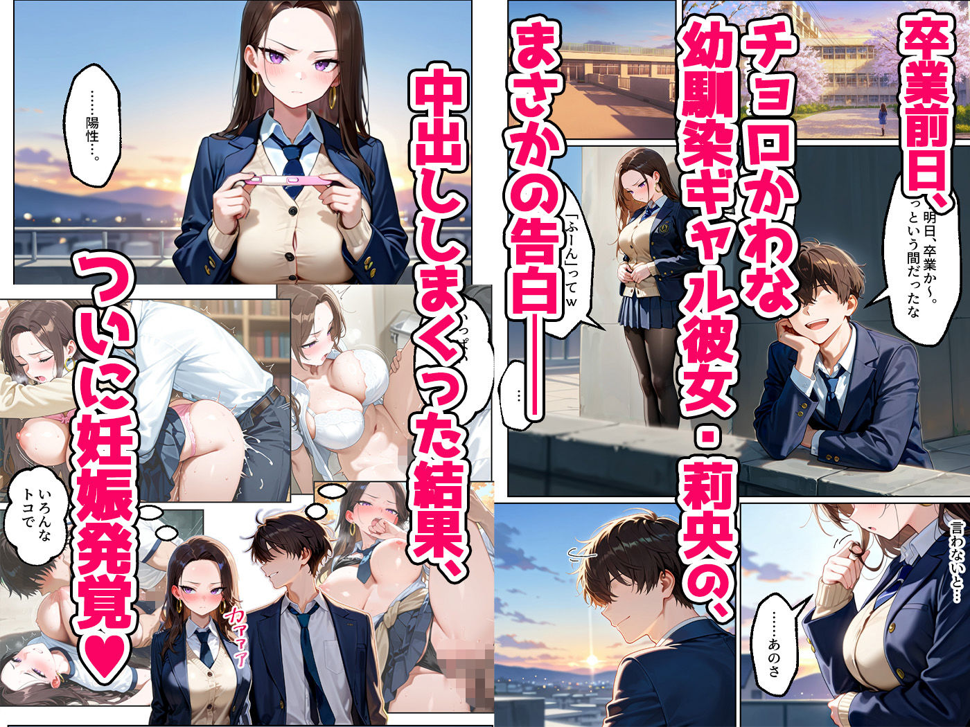 強気だけど実はチョロすぎる幼馴染ギャルー卒業・妊娠編ー【イチャラブ堂】の無料抜きポイント画像