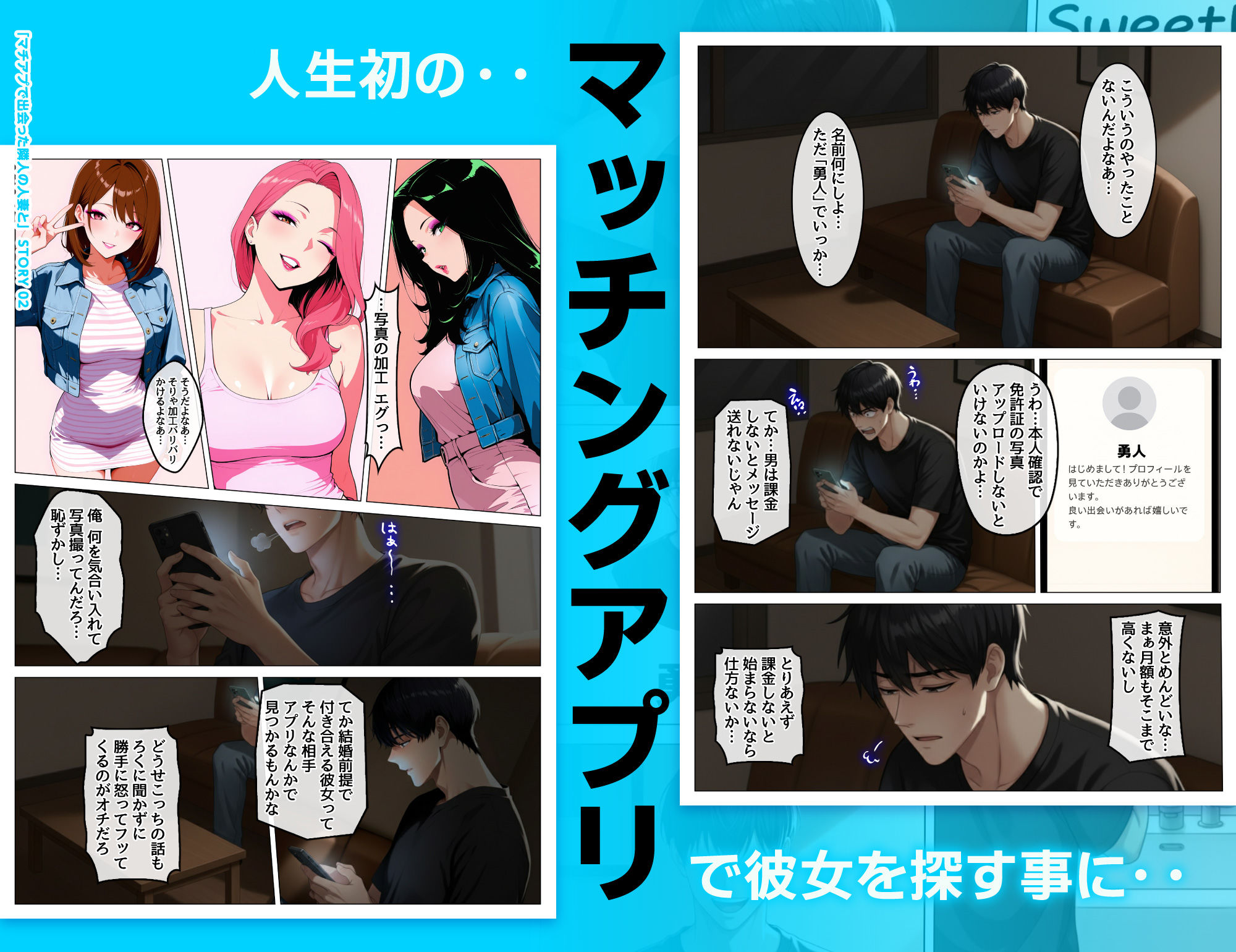 マッチングアプリで出会ったむちむち美女が、まさかの隣人で人妻だった件【ハレノヒ】