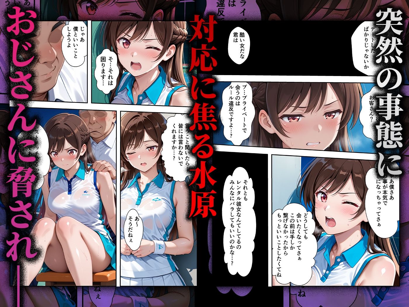 【コミック】心堕浸食_清楚で一途な水〇千鶴がおじさんのち〇ぽに陥落するなんて…【ヒロイン寝取り堕】