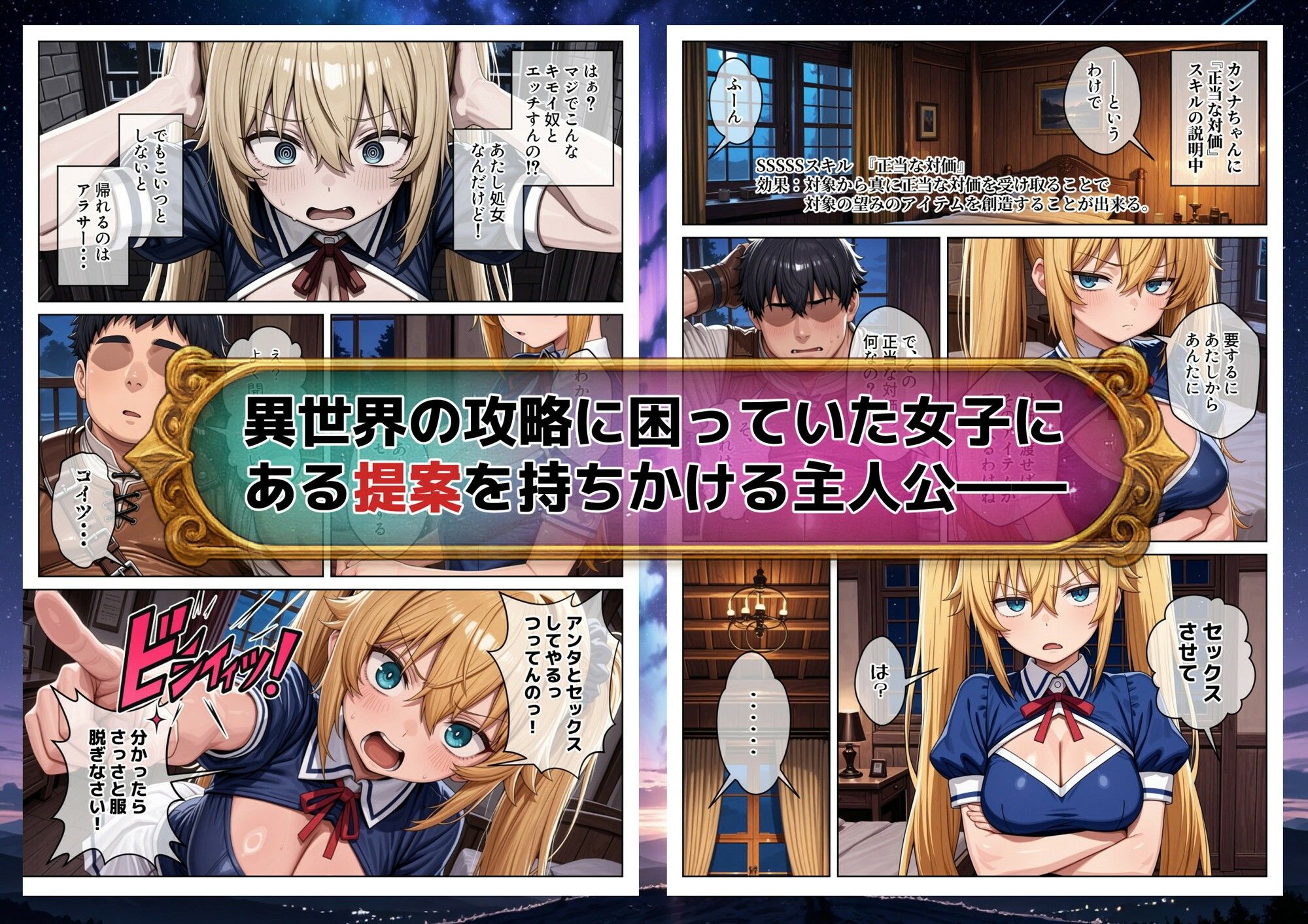 異世界で『正当な対価』スキルを得た俺 対価としてセックスを要求する【パルテノンの宴】