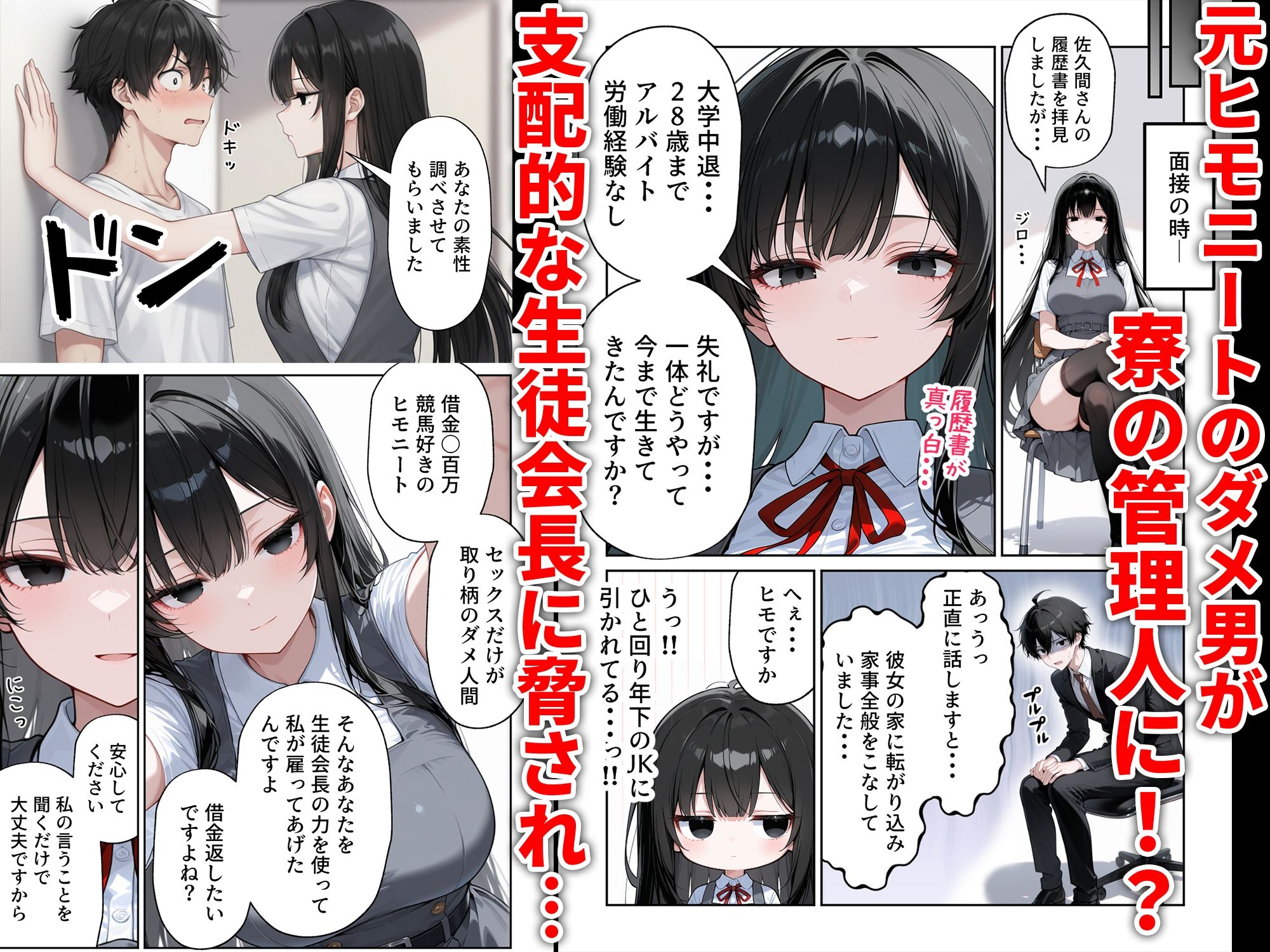 ●●ハーレムえっち 生徒の性処理も寮の管理人の仕事だった話【だぶるクリっく】