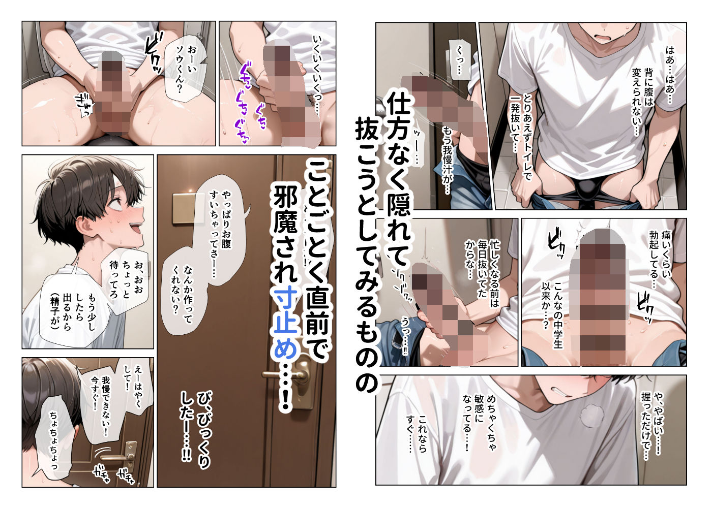 オナ禁チンポを寸止め手コキフェラでパンパンにしたあと高速杭打ち騎乗位で心情代弁しながら搾り取ってくる姪っ子に困り果ててます【ぱびゅ】
