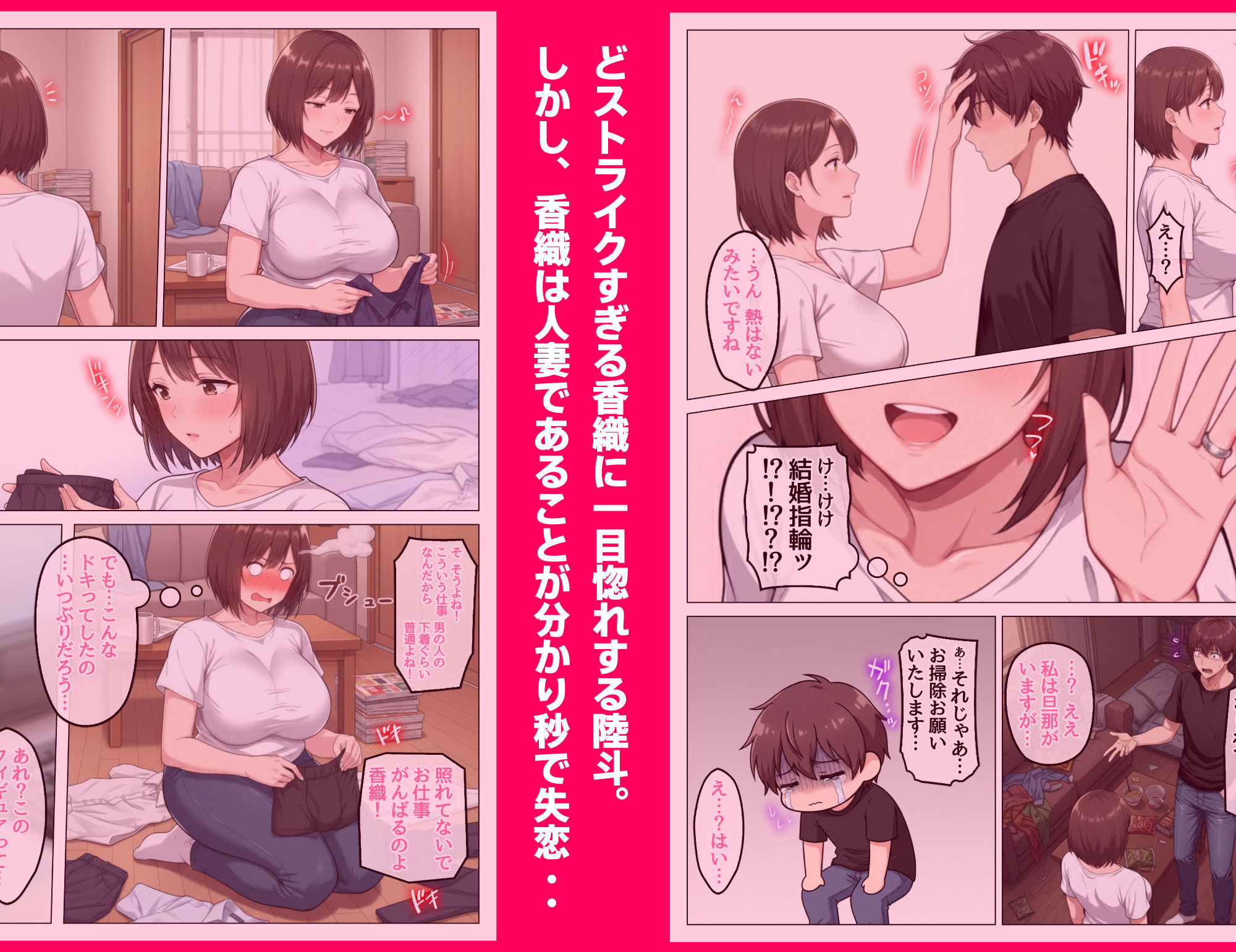 家事代行で出会ったむちむち人妻が俺の理想すぎたのでクズ夫から寝取って幸せにするお話【ハレノヒ】