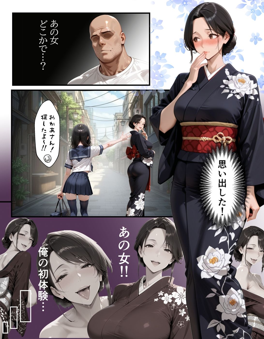 【総集編・セリフ有】催●アプリで人妻を調教したら娘も巻き込んで親子丼になった話〜総集編 1〜【完堕ワイフ】