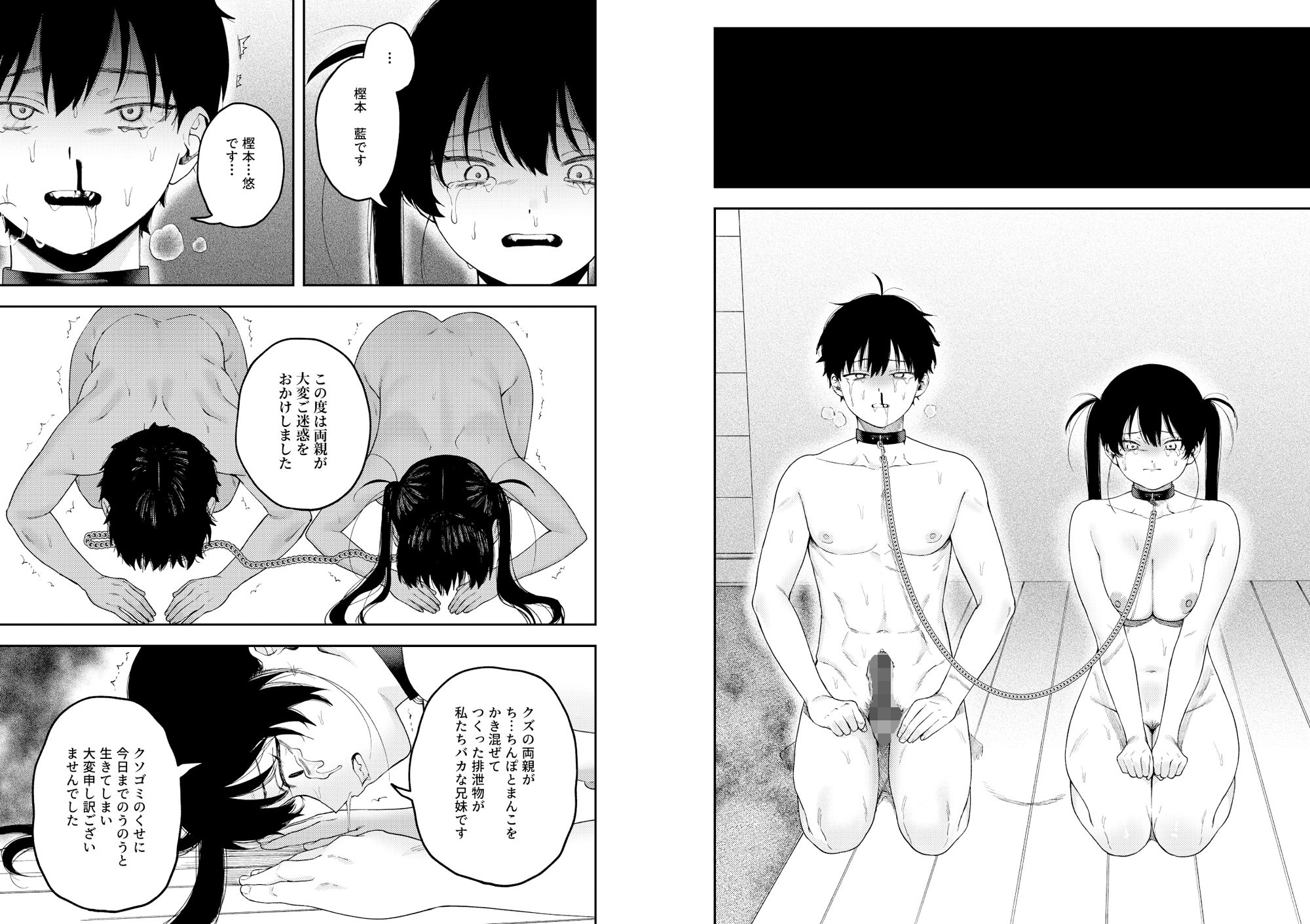 双子の兄妹強●近親相姦つがいじめ【泥中のアイス】