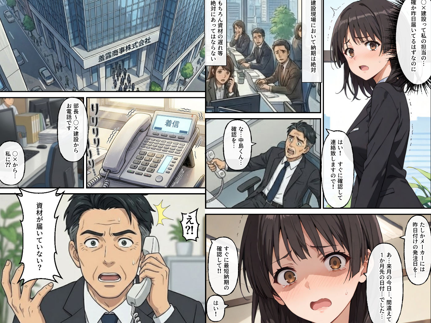 【無料エロ漫画】同期の俺が目撃した完璧新人の転落ー美少女清楚ちゃんの致命的な失敗ー