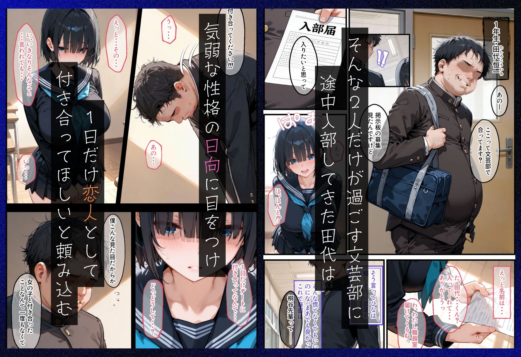【無料エロ漫画】気弱な幼馴染は簡単に寝取られる