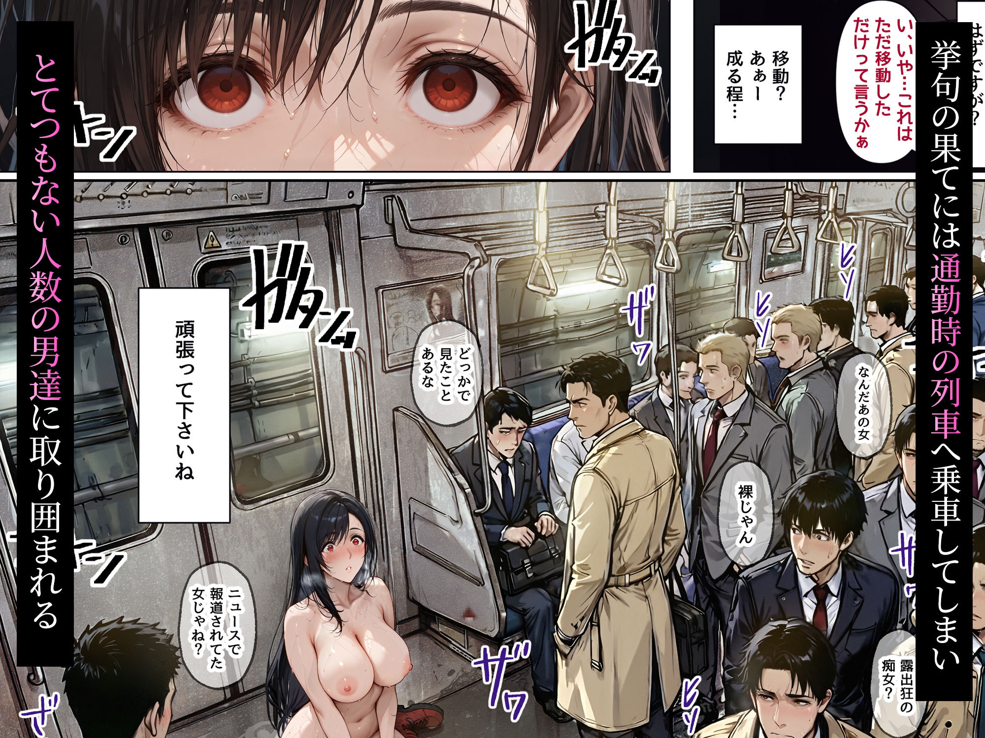 【無料エロ漫画】女復讐者は返り討ちに遭い、市民の慰安係へ堕ちる