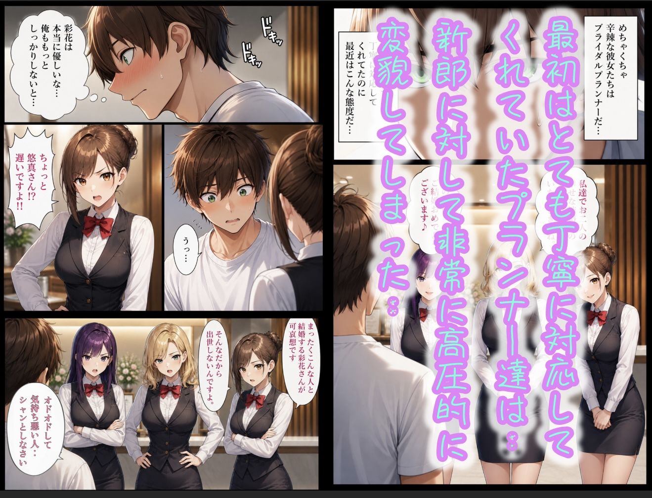 【無料エロ漫画】俺だけ何をしても許される世界seen4結婚式編