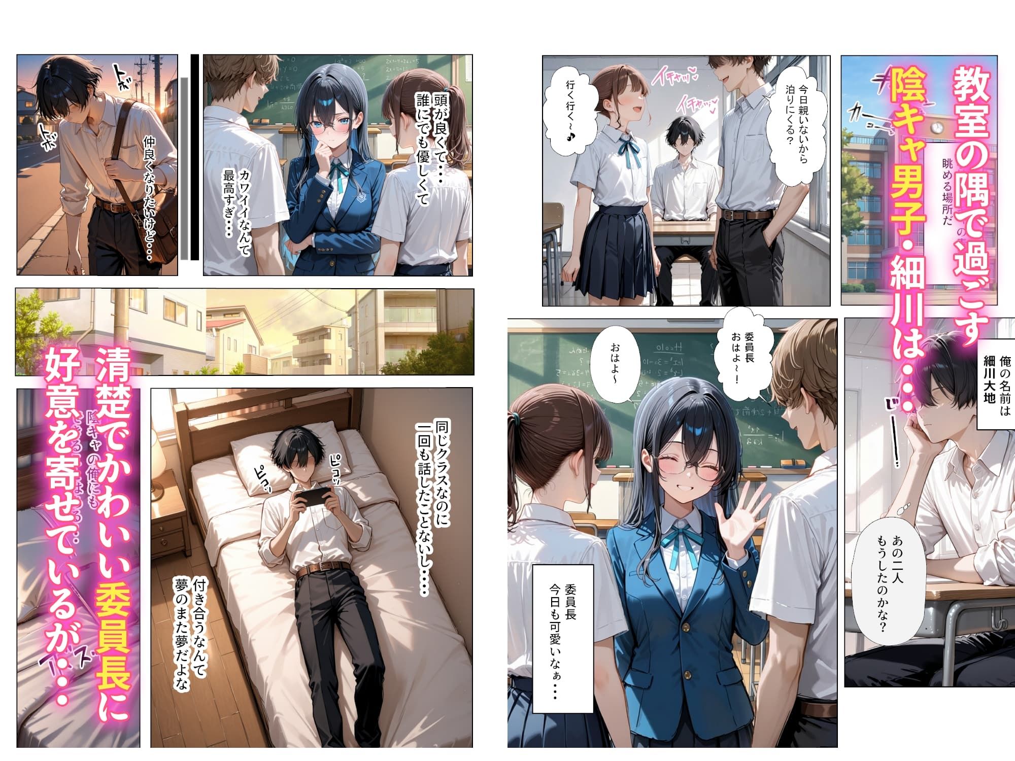 【無料エロ漫画】清楚彼女がいるのにギャルとの予行練習（生本番）がやめられない話