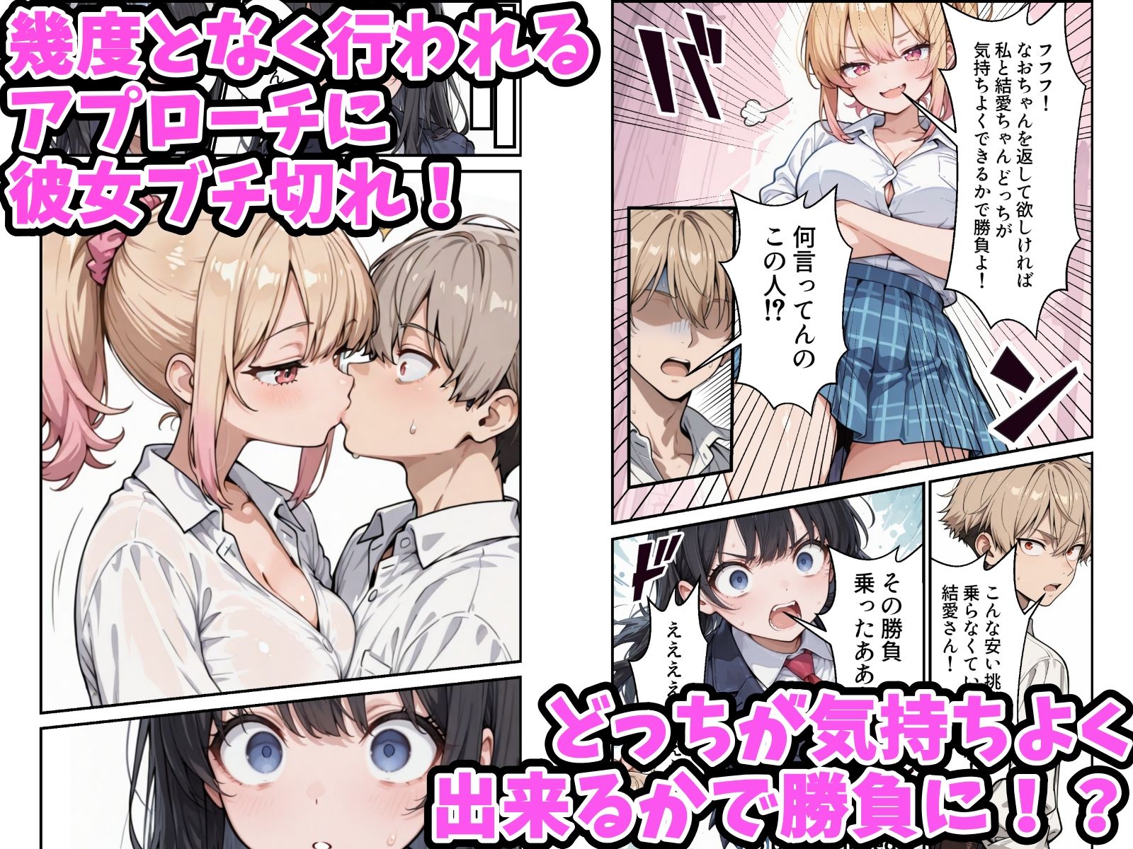 【無料エロ漫画】俺の彼女と彼女の姉が全力で搾り取ろうとする話