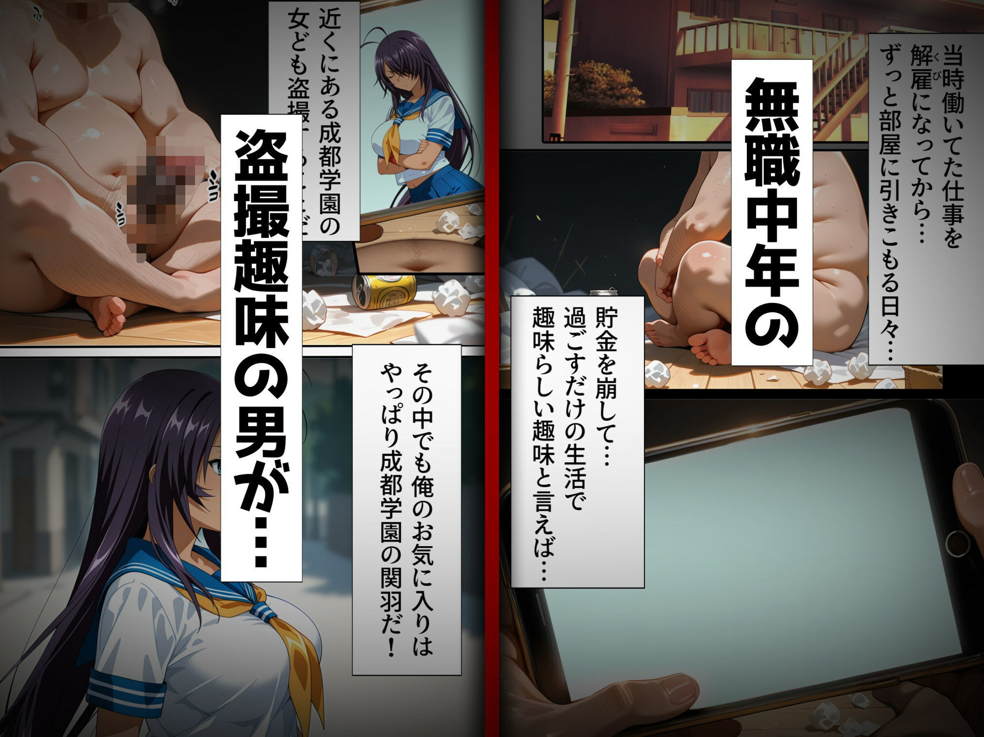 【無料エロ漫画】1回きりの催●アプリで闘士二人をヤリたい放題
