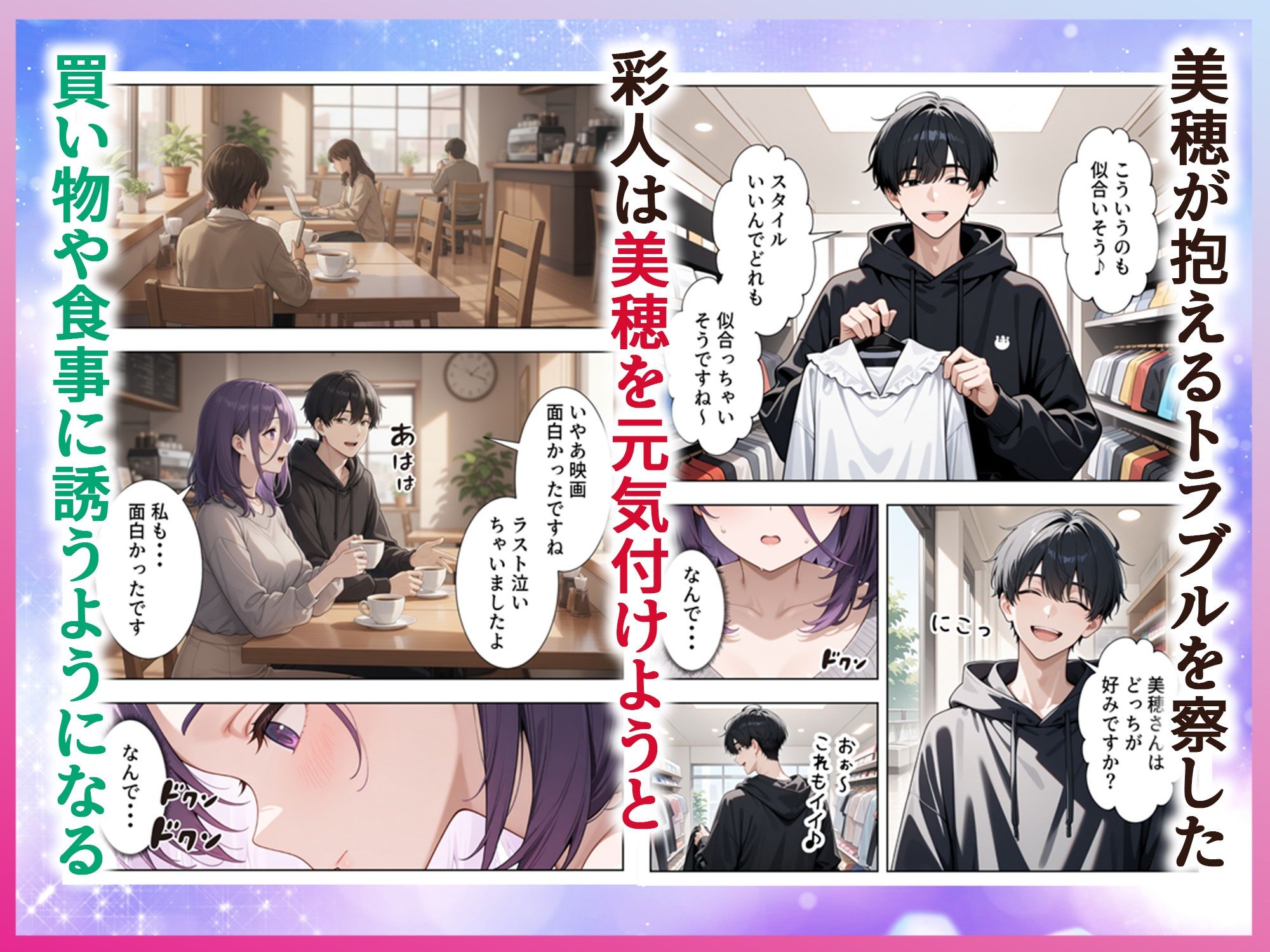 【無料エロ漫画】雨の日に出会った人妻とイチャらぶSEXするまで