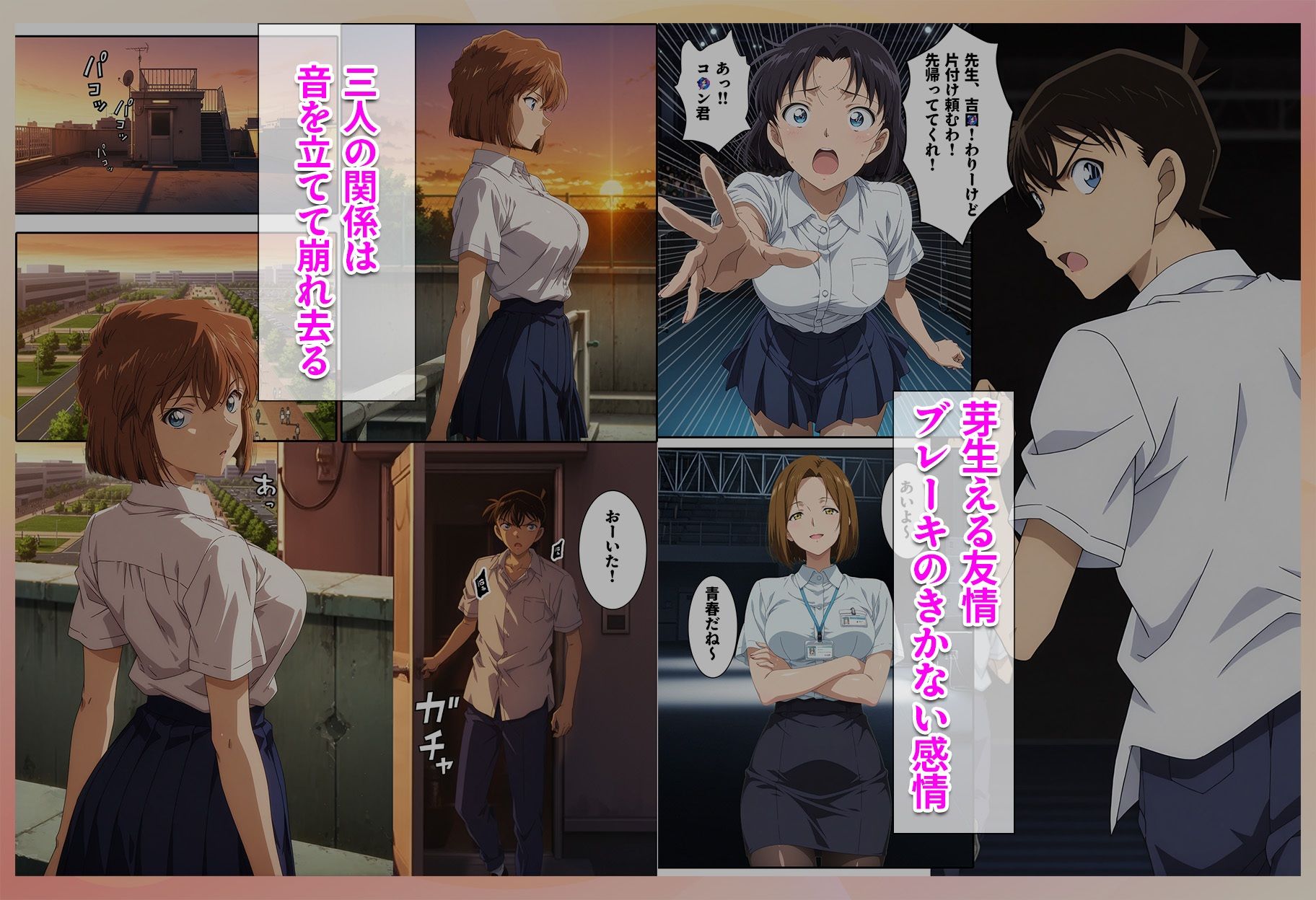 【無料エロ漫画】名探偵の三角関係 青年探偵団
