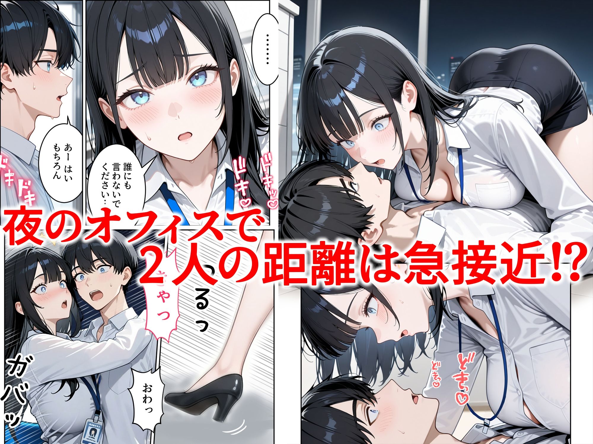 【無料エロ漫画】職場の人妻OLと浮気SEXしてしまった件