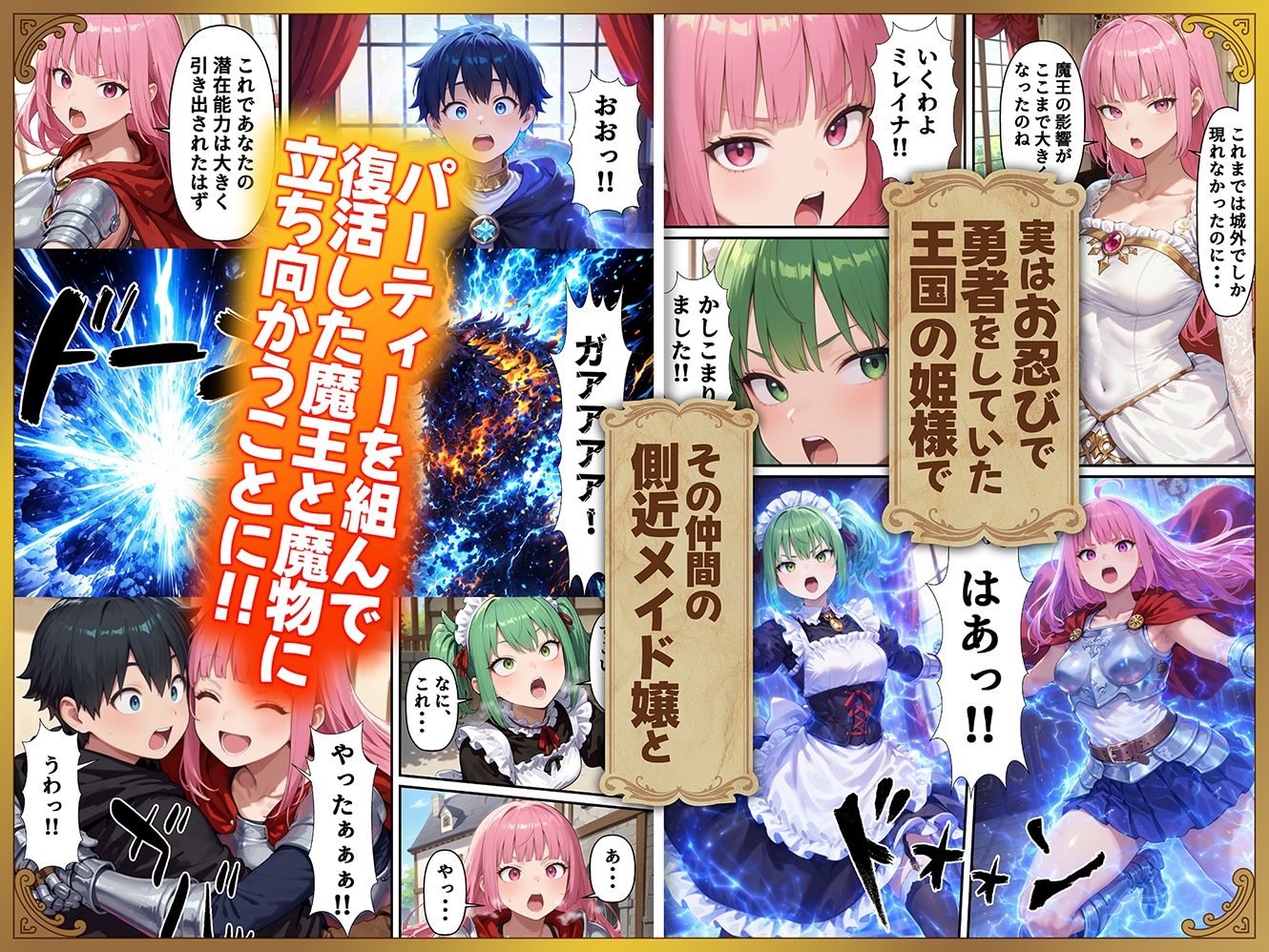 【無料エロ漫画】姫様、勇者やってます（極秘）