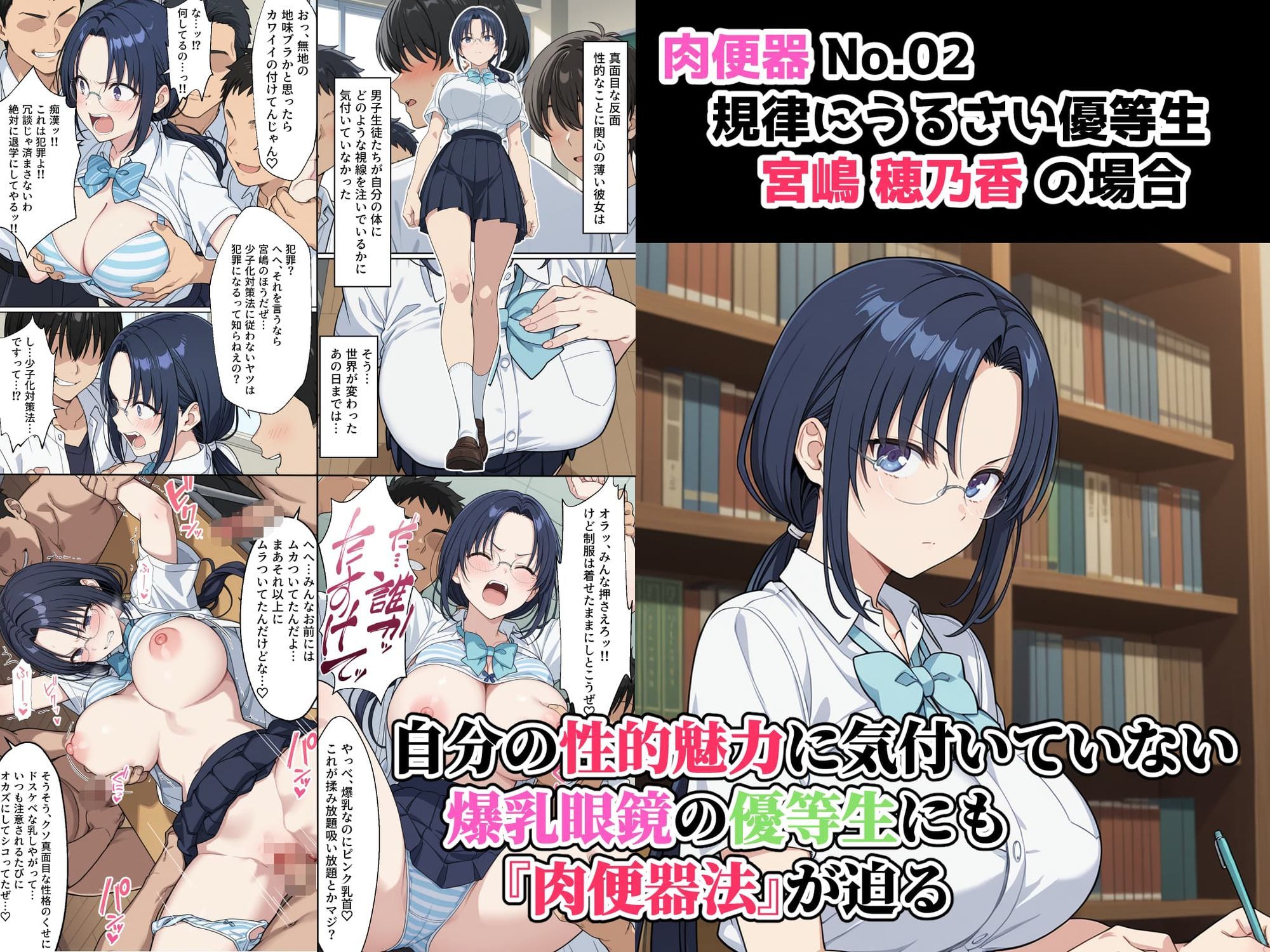 【無料エロ漫画】肉便器法の成立した世界で〜校内の好きな美少女を選んで肉便器にできる世界〜