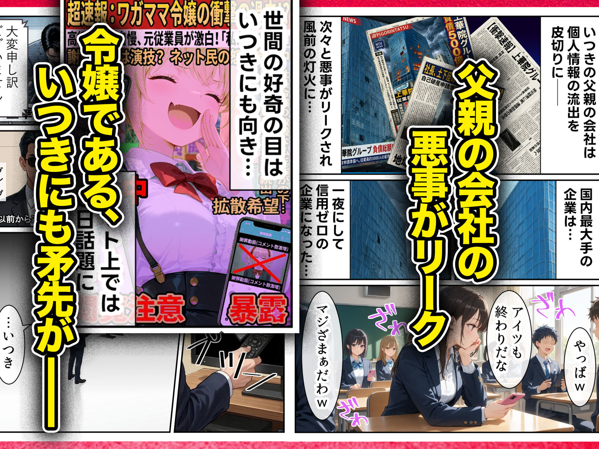 【無料エロ漫画】庶民をバカにしてた没落令嬢の幼馴染を俺だけのメイドに調教した話〜前編〜