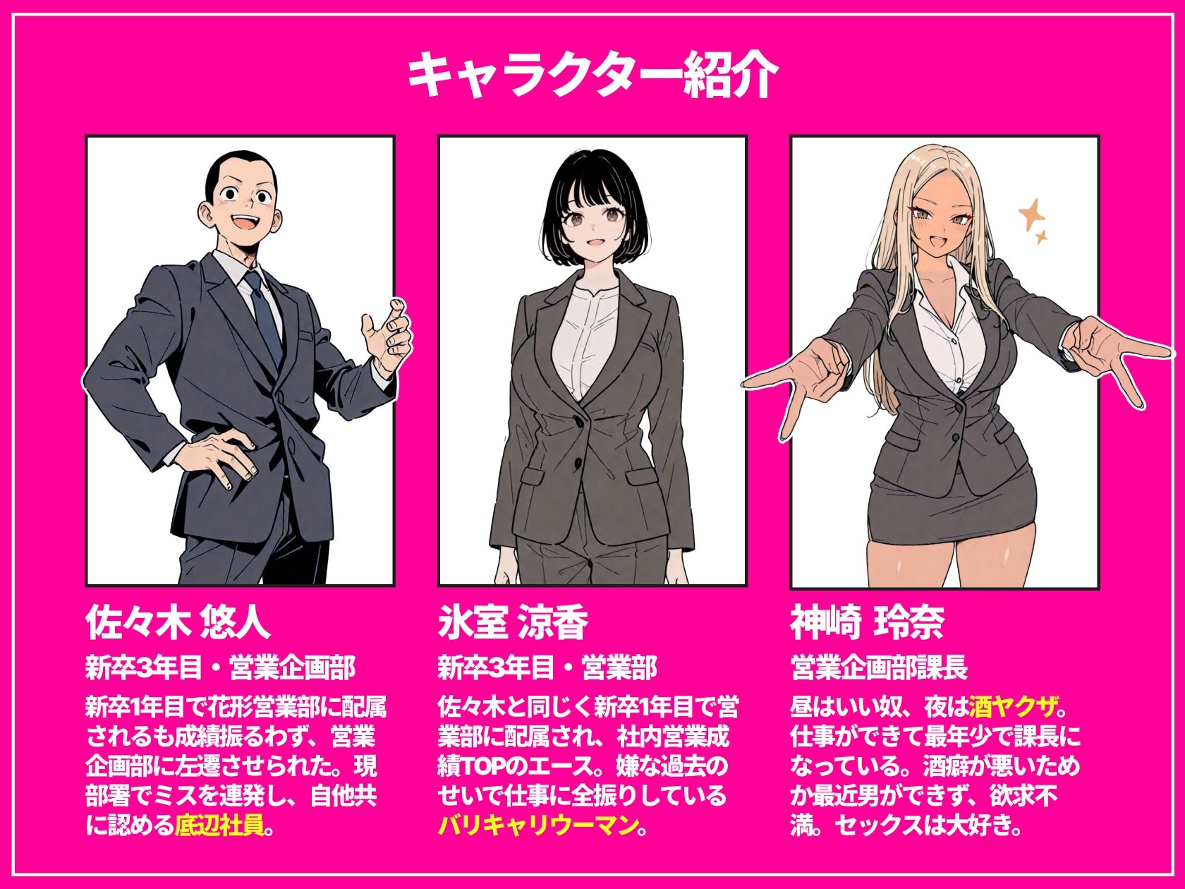 【無料エロ漫画】◯◯しないと出れない部屋でパワハラ同期とアルハラ上司を性奴●にした物語