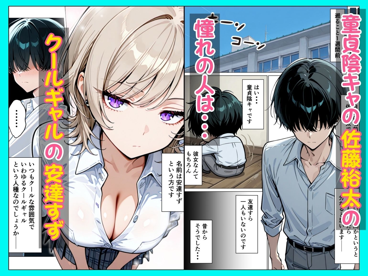 【無料エロ漫画】童貞陰キャの僕がクールギャルとマジックミラー車で生ハメセックスした話