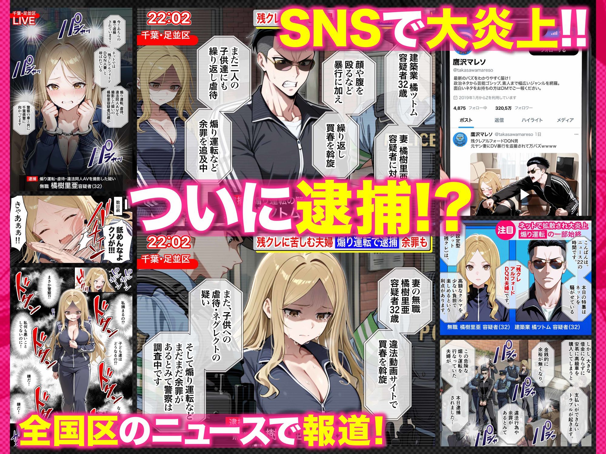 【無料エロ漫画】残クレアルフォード元ヤン人妻（32歳3人子持ちママ）NTR PART3（SNSバズチャレンジ編）