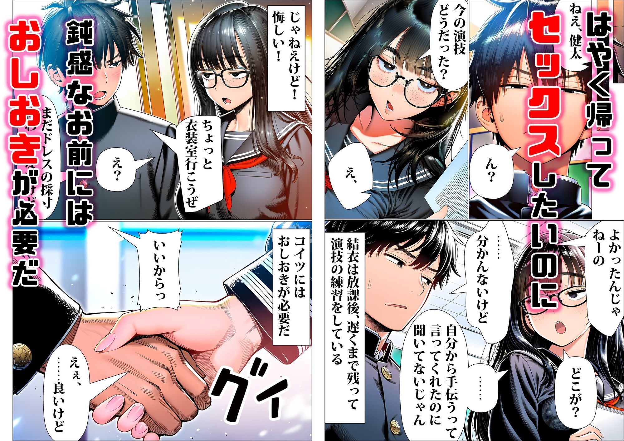 【無料エロ漫画】罰ゲームで地味ブスに嘘告白したら、孕ませちゃって結婚することになった2