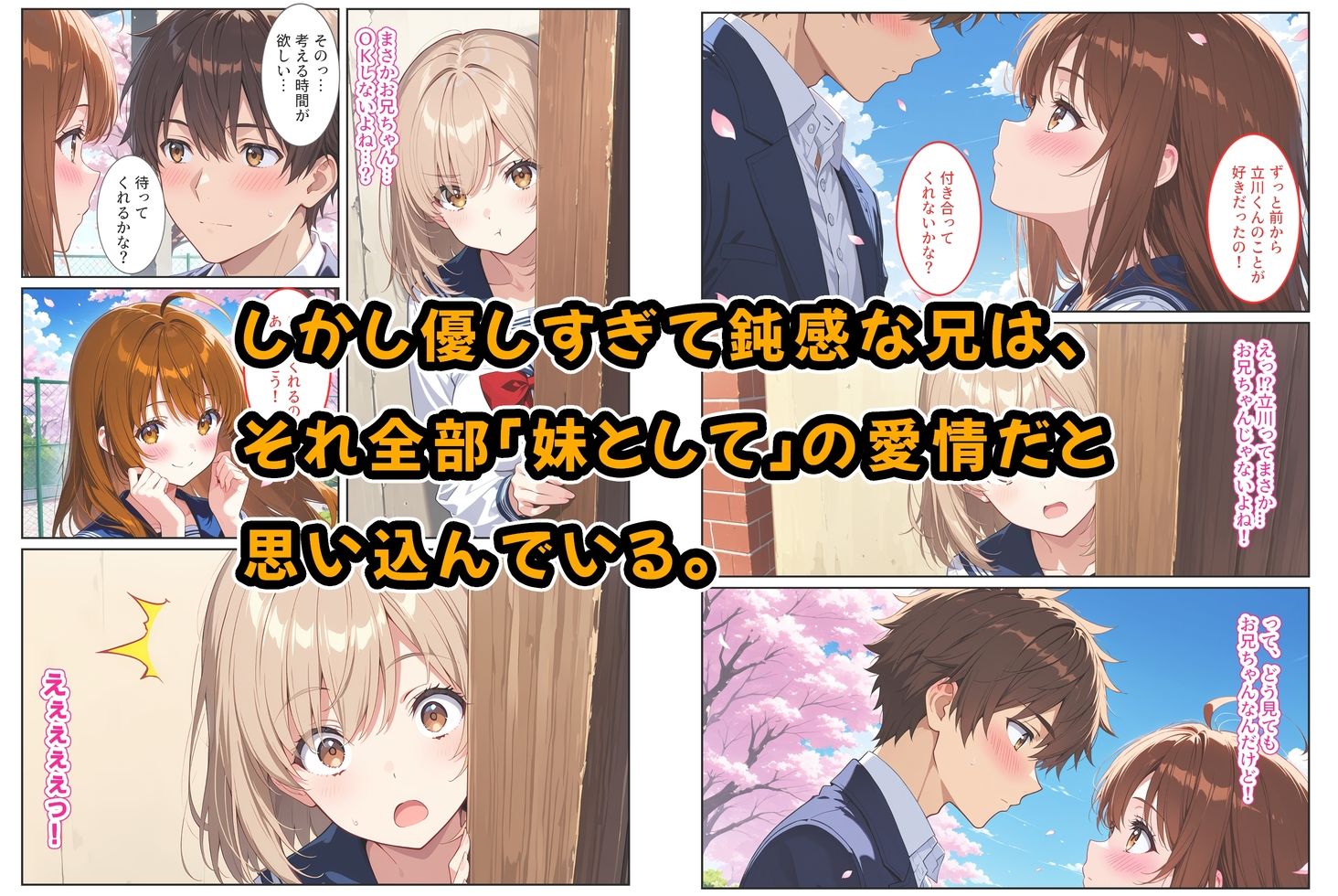 【無料エロ漫画】間違って媚薬を飲んで発情しちゃった爆乳妹が大好きな兄に中出しおねだりしてきた！