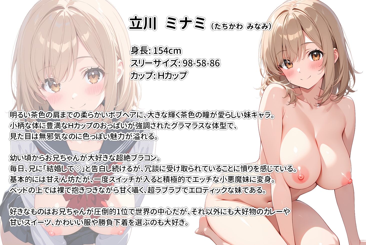 【無料エロ漫画】間違って媚薬を飲んで発情しちゃった爆乳妹が大好きな兄に中出しおねだりしてきた！
