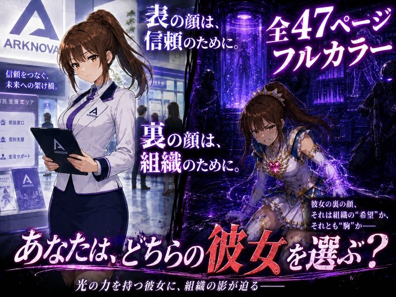 【無料エロ漫画】元・変身ヒロイン！今は悪の組織の広報やってます