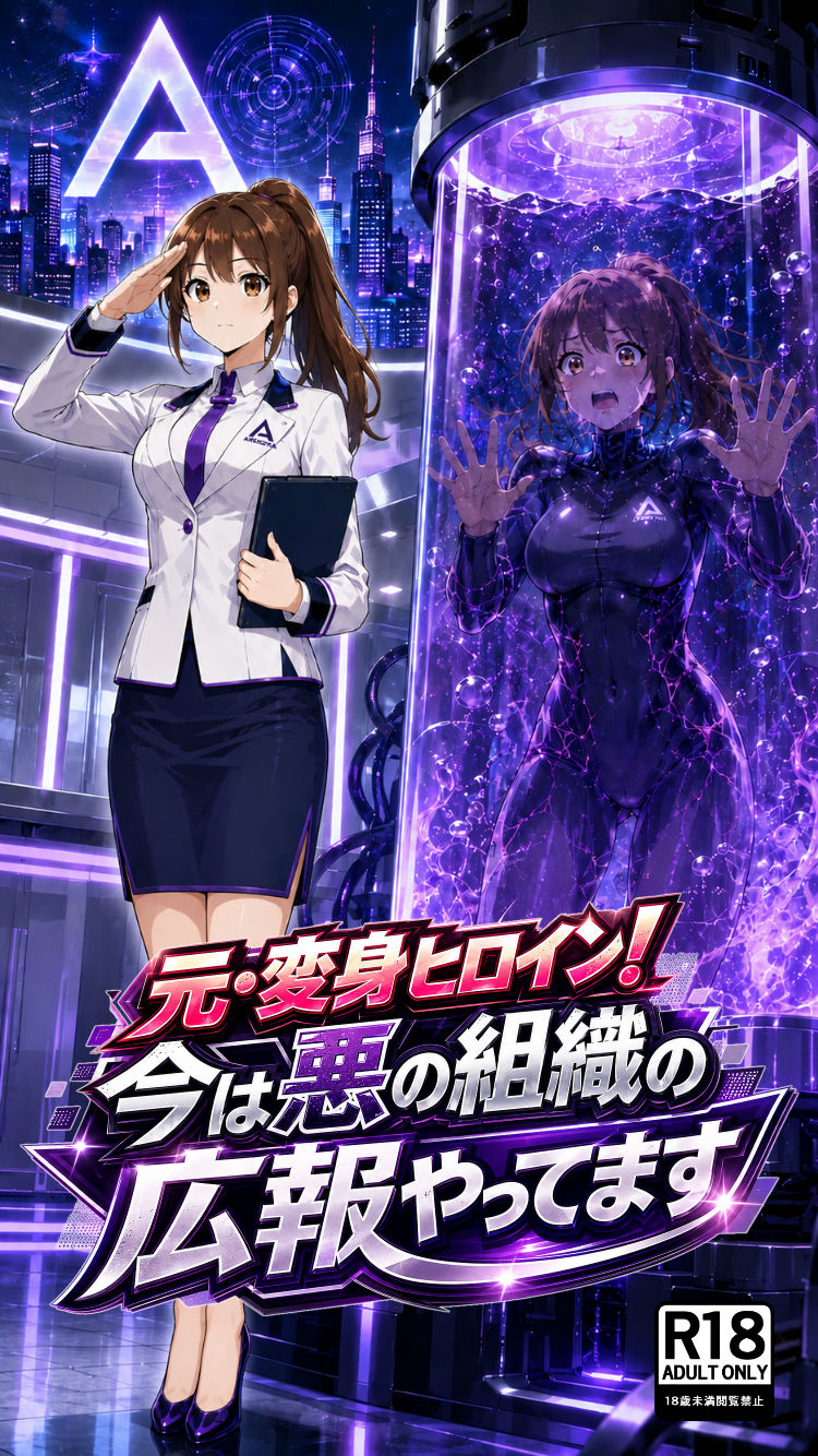 【無料エロ漫画】元・変身ヒロイン！今は悪の組織の広報やってます