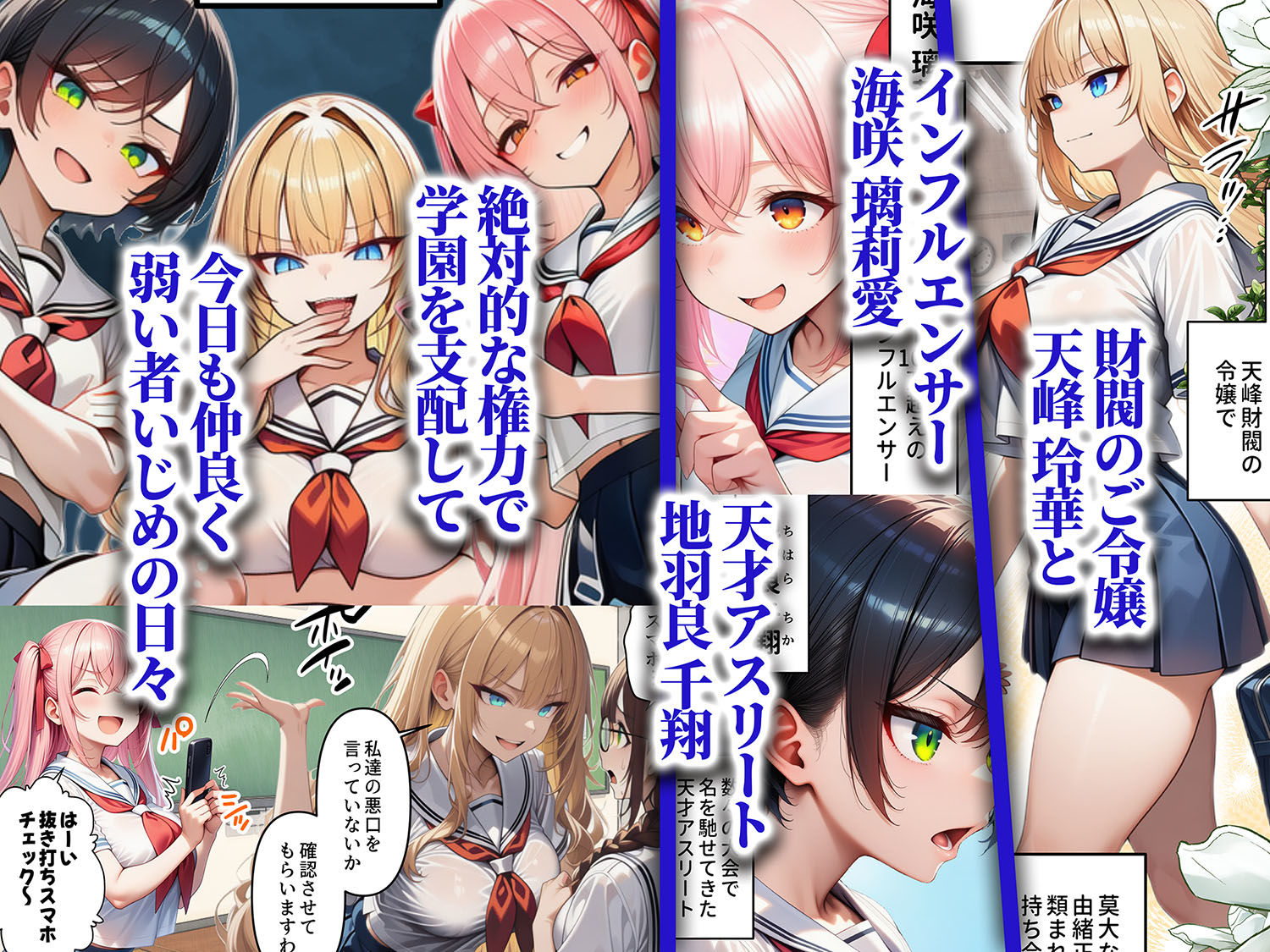 【無料エロ漫画】人質ライブ配信2 学園投票編 一軍女子がクラスのおもちゃ