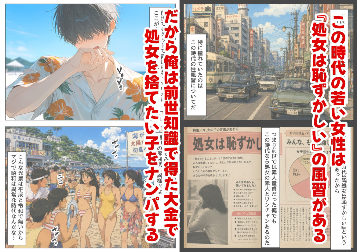 【無料エロ漫画】『処女捨て島』昭和に俺が転生したらエロすぎた史実