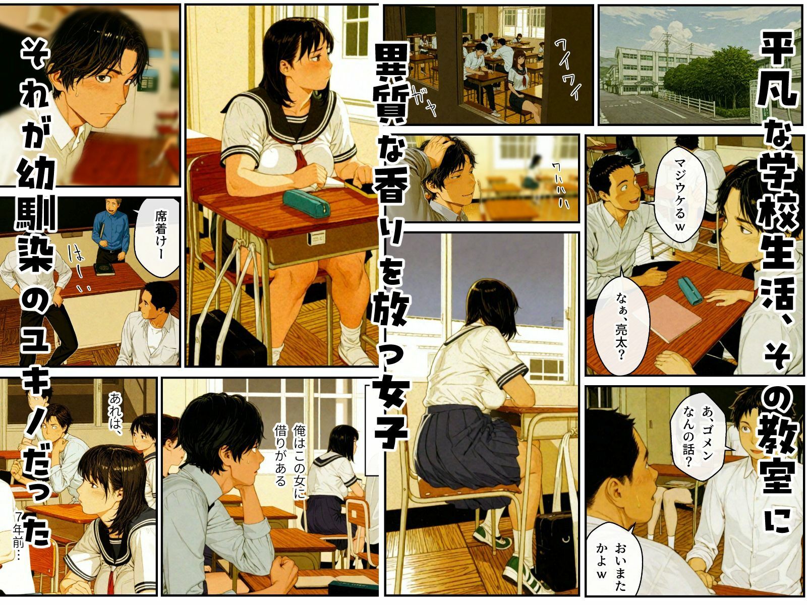 【無料エロ漫画】ポチャで体臭キツイ幼馴染とラブラブ仲直りセックス！？