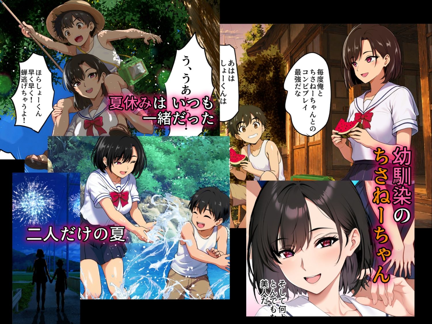 【無料エロ漫画】空蝉の唄〜幼馴染の人妻女将と、年に一度の逢瀬〜