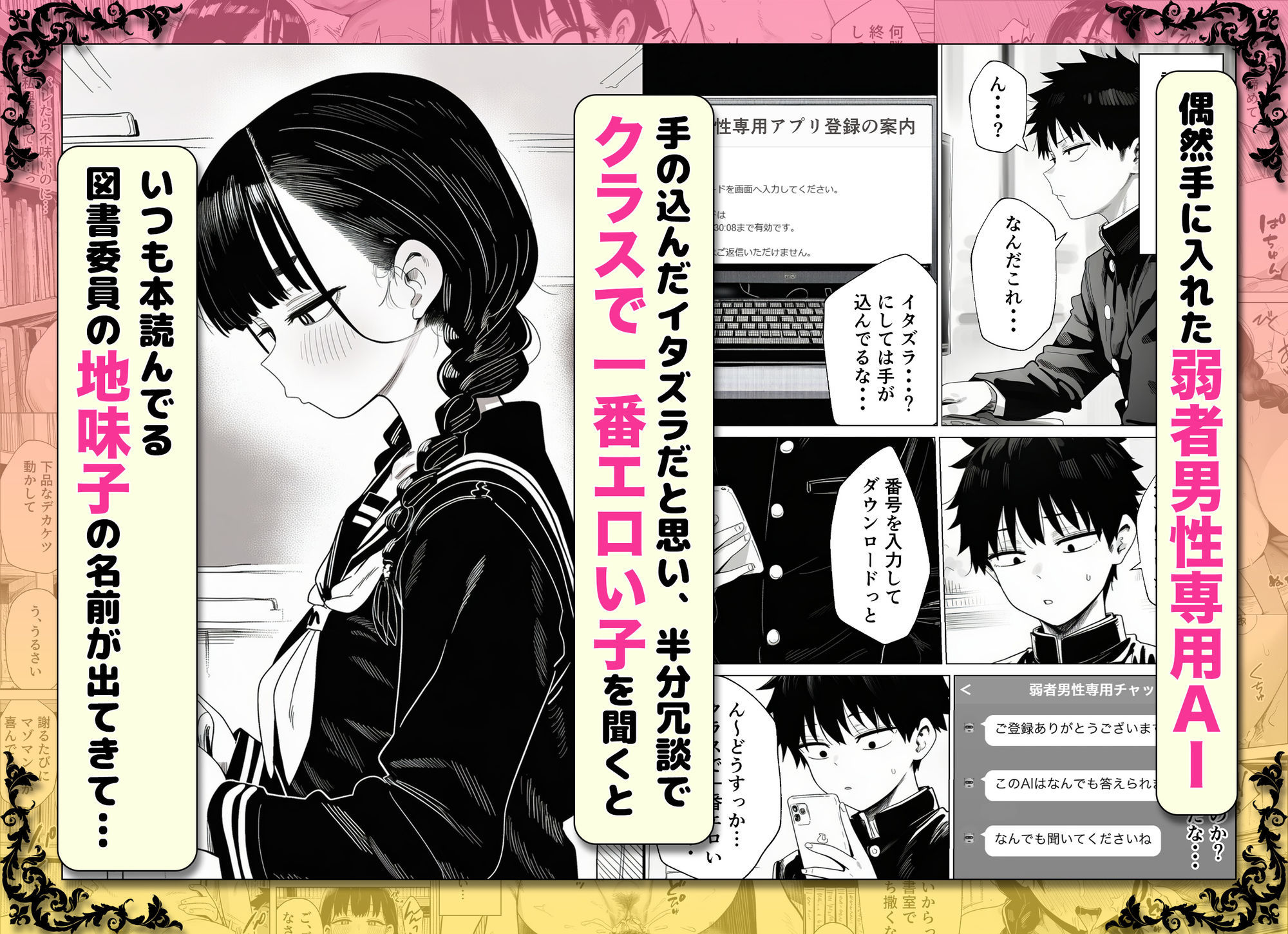 【無料エロ漫画】弱者男性専用AIでドスケベ同級生のヒミツ暴いたらエロ過ぎて滅！！
