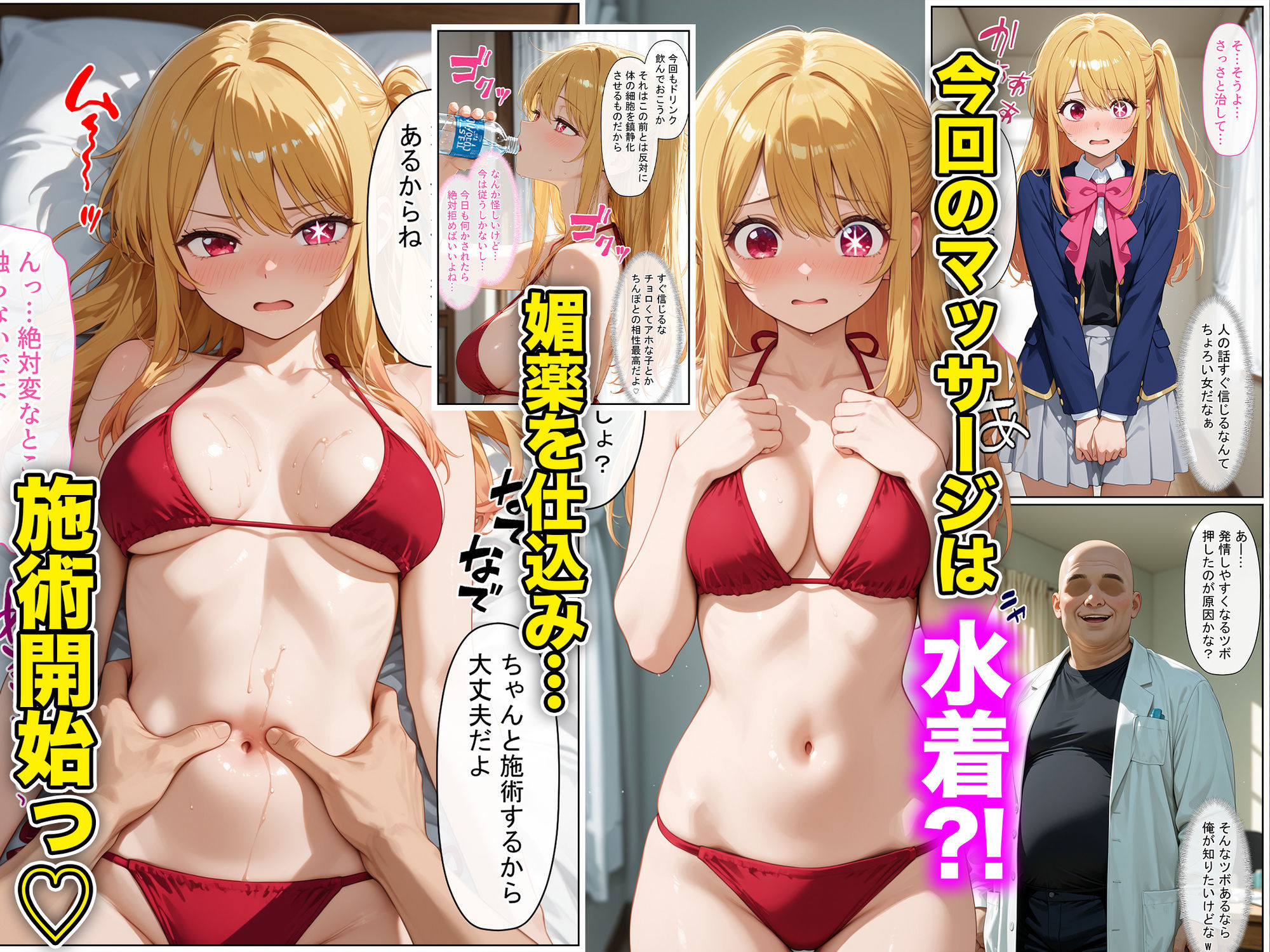 【無料エロ漫画】現役JKアイドルが媚薬マッサージに沼って自らおかわりを求めメスになった話 〜後編〜